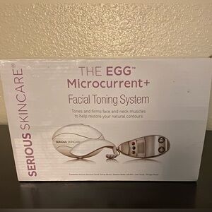 New Sealed Serious Skincare The Egg Microcurrent Facial Toning System